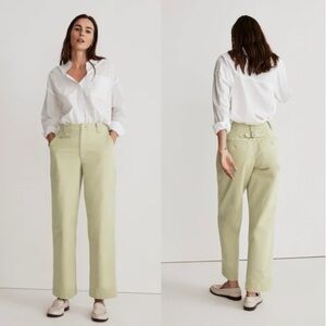 Madewell Relaxed Chino Pants In Pale Lichen Green